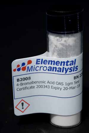 4-Bromobenzoic Acid OAS 1 g  See Certificate 200343 Expiry25-Apr-26